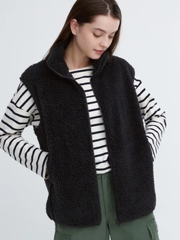 Жилет флисовый женский Uniqlo 859741352 XS Черный (1159793571)