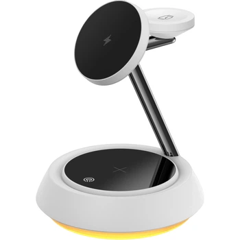 Беспроводное зарядное устройство 3в1 Док-станция WiWU Wi-W002 15W White