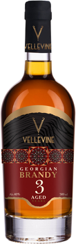Бренди Vellevine 3 года выдержки 0.5 л 40% (4860117333127)