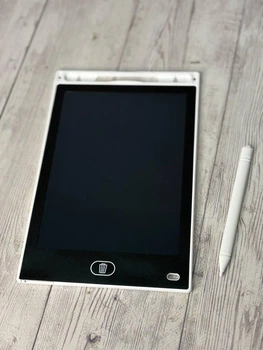 Детский графический планшет для рисования со стилусом 8'5 LCD Writing Tablet белый с черным