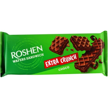 Упаковка вафель Roshen Wafers Sandwich Extra Crunch Choco 142 г х 15 шт
