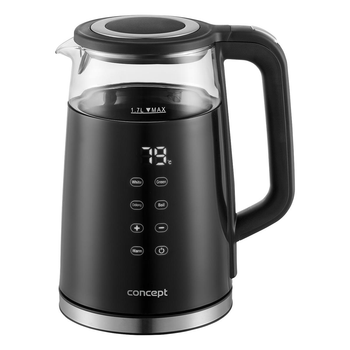 Электрочайник Concept RK4100 2.2 кВт 1,7л LCD дисплей KEEP WARM Черный