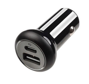 Автомобільний зарядний пристрій Vivanco Super fast dual 24W USB Black (4008928623031)