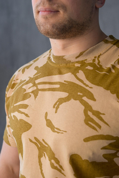 Мужская футболка хлопковая свободного кроя камуфляж Desert Пустыня 60