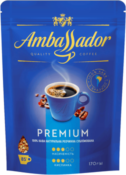 Кава розчинна Ambassador Premium 170 г (8720254065687)