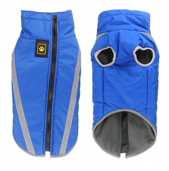 Светоотражающая зимняя толстая куртка для собак Blue, 6XL Синий