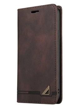 Чохол книжка на магніті G.Q. для Xiaomi Redmi 14C кавовий гаманець