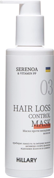 Маска Hillary Serenoa & PP Hair Loss Control проти випадіння волосся 200 мл (232314989034870/4823116600461/4823116601635)