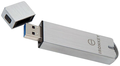 Флеш пам'ять Kingston IronKey Basic S1000 Encrypted 128GB USB 3.0 Silver (IKS1000B/128GB)