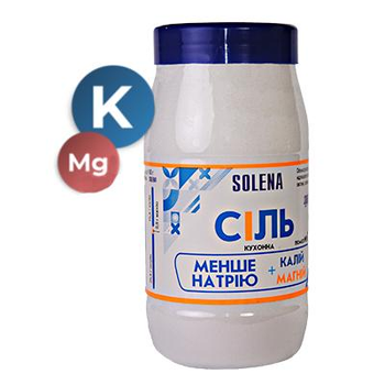 Соль с калием и магнием и низким содержанием натрия SOLENA помол№0
