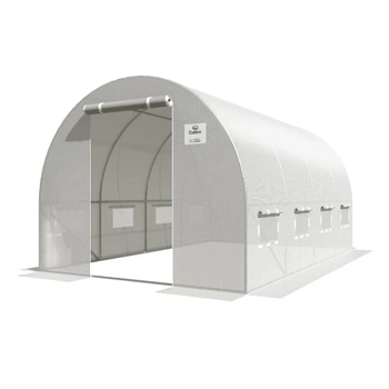 Теплица садовая Focus Garden 2,5x4x2 м парник 4 секции Белый