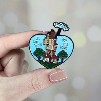 Металлический значок, пин "It's not much buts it's home. Гарри Поттер. Harry Potter" (знач0763)
