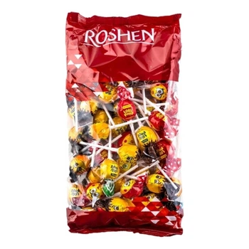 Льодяники карамельні Roshen Lollipops з коктейльними смаками 200 г