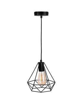 Підвісний світильник Goldlux 314611 Vigo E27 1x20W IP20 BK (014352)