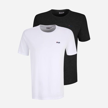 Набір чоловічих футболок Fila FAM0083-13005 M 2 шт Чорний/Білий (4064556265616)