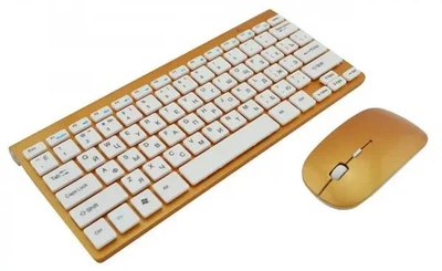 Клавиатура и мышка wireless UKC 902 ART:5263, Золото