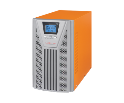 ДБЖ з правильною синусоїдою ONLINE MAKELSAN PowerPack Se-3kVA-LCD, 3000VA (2700Вт), 72В, Вбудована батарея 12V 7Ah х 6 шт, (464*191*335), 25,5кг, Q1