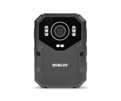 Нагрудний відеореєстратор із вбудованим GPS, Boblov B4K1, mini-USB, кут огляду 140°, 8Мп, акб 3150 мАг, 83*56*28 мм
