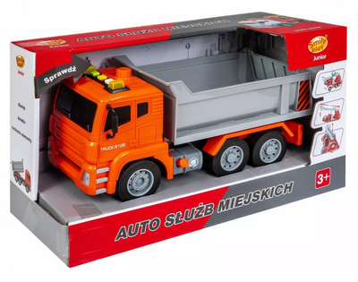 Ciężarówka budowlana Smily Play Auto sluzb miejskich z dźwiękiem i światłem (5905375839888)