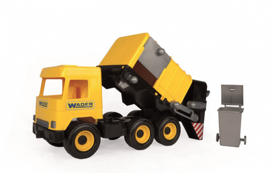 Śmieciarka Wader Middle Truck Żółta (5900694321236)
