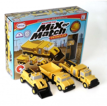 Zestaw pojazdów budowlanych Popular Playthings Mix Or Match Magnetic (755828603154)