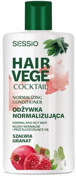 Кондиціонер Sessio Hair Vege Cocktail для нормалізації волосся шавлія та гранат 300 г (5900249013449)