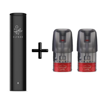 Pod система Elf bar MATE500 kit + 2 додаткові картриджі (Електронна сигарета) Black