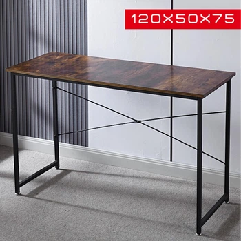Компьютерный Стол Лофт 120 x 50 см Коричневый с Черным Bonro BN-001 Loft Рабочий Офисный Письменный