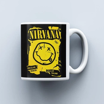 Чашка з емблемою гурту Nirvana 330 мл