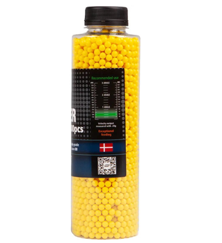 Страйкбольні кульки ASG Q Blaster 0.12 гр. 3300 шт yellow (6 мм)