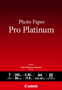 Papier fotograficzny Canon Pro Platinum PT-101 A4 20 arkuszy (2768B016)