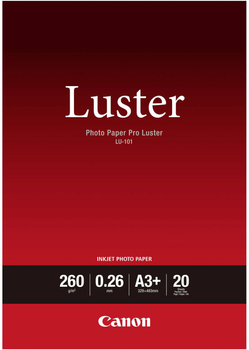 Papier fotograficzny Canon LU-101 Luster A3+ 20 arkuszy (6211B008)