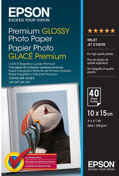 Фотопапір Epson Premium Glossy 10 x 15 40 аркушів (C13S042153)