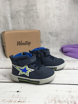 Черевики демісезонні для хлопчиків Weestep 22р - 14 см синій (085)