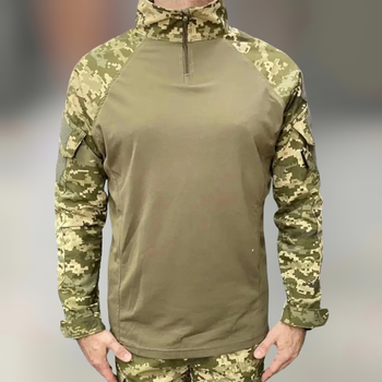Армійська Кофта Убакс, Український піксель, розмір XL, зі вставками під лікті, Wolftrap, тактична сорочка