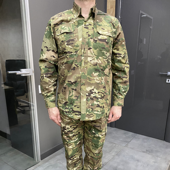 Армійська сорочка, Мультикам, розмір M, Yakeda, тактична сорочка для військового