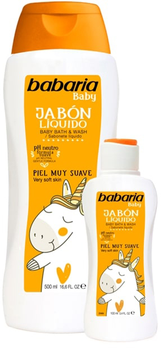 Żel do kąpieli i pod prysznic dla niemowląt Babaria Baby 500 ml + 100 ml dla bardzo suchej skóry (8410412370035)