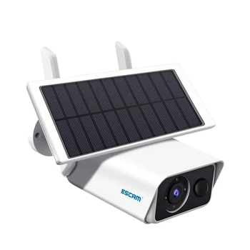 Автономная WiFi видеокамера ESCAM QF180, с аккумулятором 3MP, солнечная панель