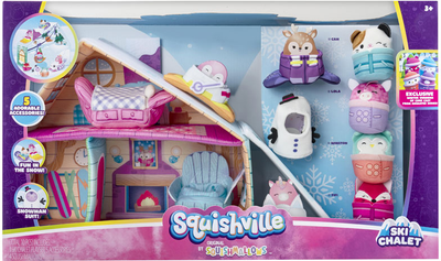 Набір м'яких іграшок Jazwares Squishville Ski Chalet з аксесуарами (0191726445456)