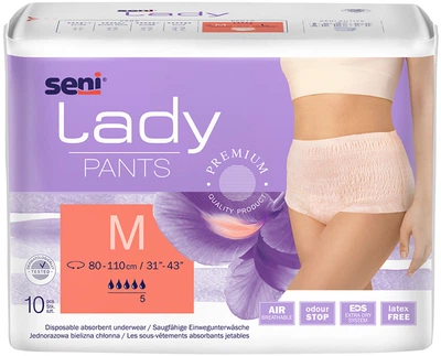 Труси поглинальні для дорослих Seni Lady Pants Medium 10 шт (5900516800529)