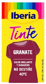 Barwnik do odzieży Iberia Tinte Ropa No Destiñe 40 Bordowy 70 g (8411660211125)