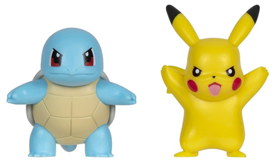 Набір фігурок Jazwares Pokémon Battle Squirtle and Pikachu 2 шт (0191726456247)