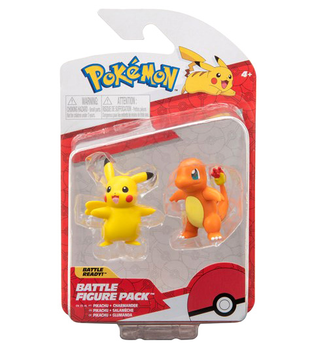 Набір фігурок Jazwares Pokémon Battle Charmander and Pikachu 2 шт (0191726456254)