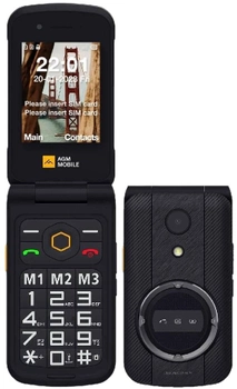 Мобільний телефон AGM Flip M8 4G 8/128GB Black (6934663603992)