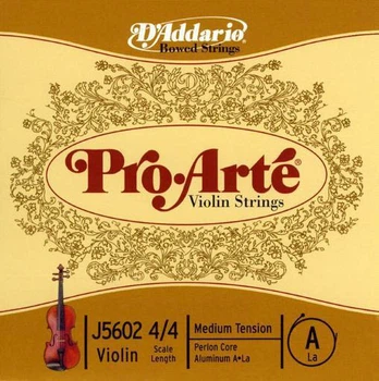 Струна Ля для скрипки D'Addario Pro-arté Violin Single A String 4/4 Scale Medium Tension