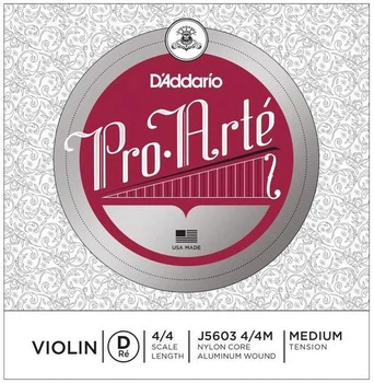 Струна Ре для скрипки D'Addario Pro-arté Violin Single D String 4/4 Scale Medium Tension