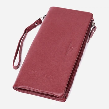 Кошелек женский кожаный ST Leather Accessories leather-22528 Бордовый