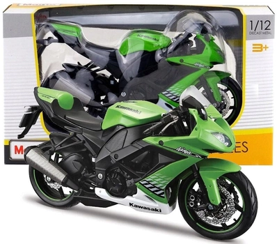 Metalowy model motocykla Maisto Kawasaki Ninja ZX 10R 1:12 (5902596682170)