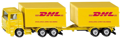 Металева модель вантажівки Siku Truck With Trailer DHL (4006874016945)