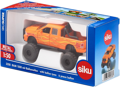 Metalowy model samochodu Siku Dodge Ram 1500 With Balloon Tyres 1:50 (4006874023585)